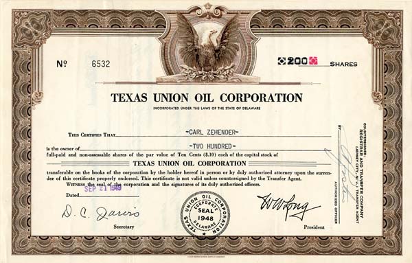 Texas Union Oil Corporation